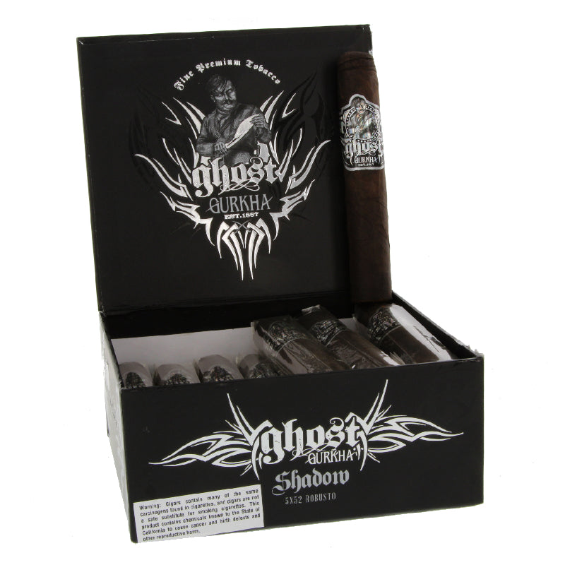 GURKHA GHOST SHADOW SILVER ROBUSTO 5 X 52 BOX OF 2