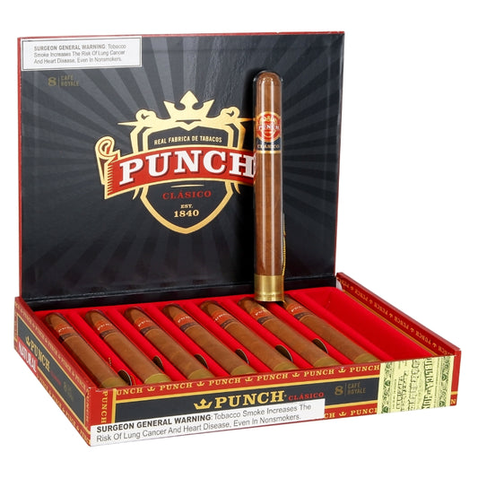 PUNCH CAFE ROYAL NATURAL TUBE 8CT