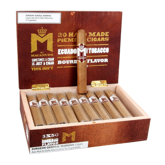 MACANUDO M BOURBON ROBUSTO BOX OF 20 5X50