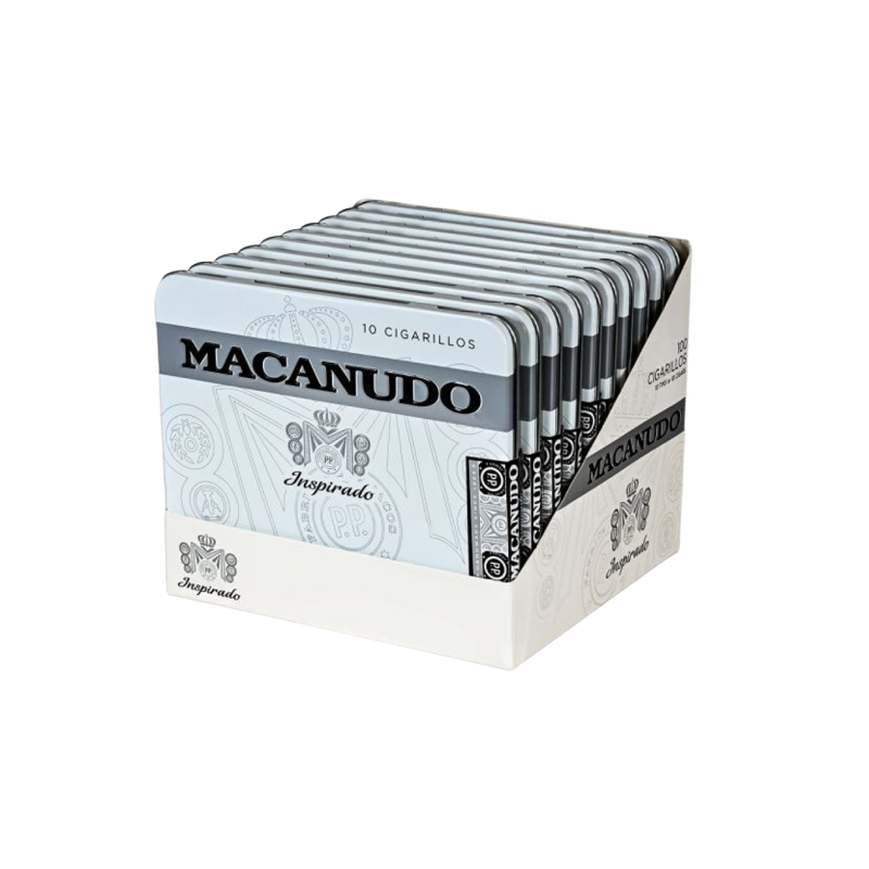 MACANUDO INSPIRADO WHITE CIGARILLOS TINS 10 TIN OF 10