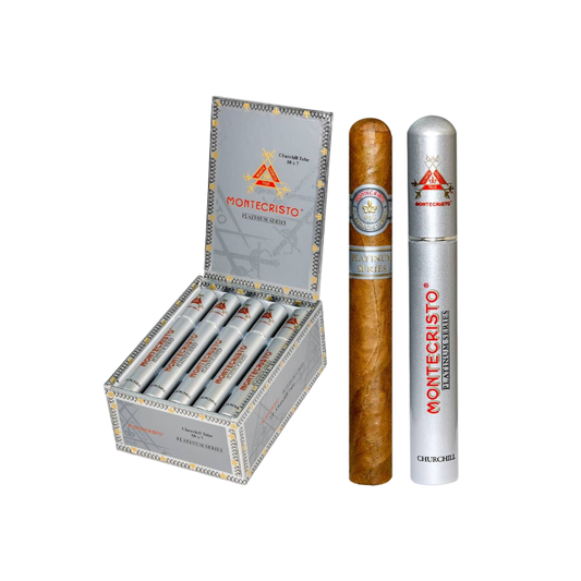 MONTECRISTO PLATINUM SERIES CHURCHILL TUBE 50X7 BX