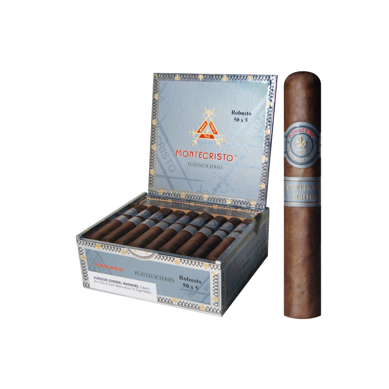 MONTECRISTO PLATINUM SERIES ROBUSTO 50X5 BX 27