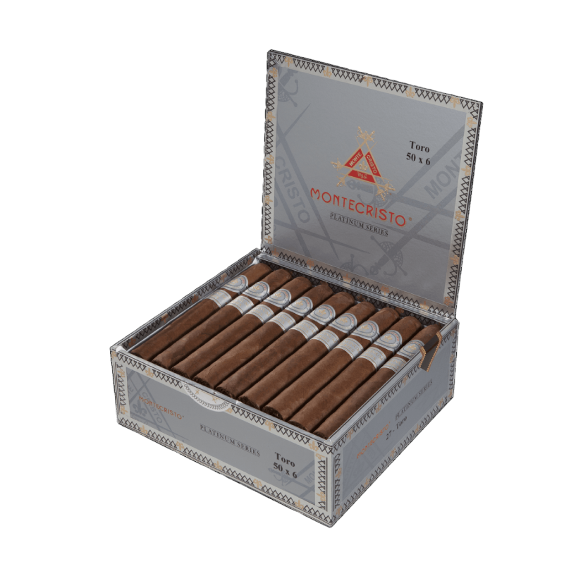 MONTECRISTO PLATINUM SERIES TORO 50X6 BX 27