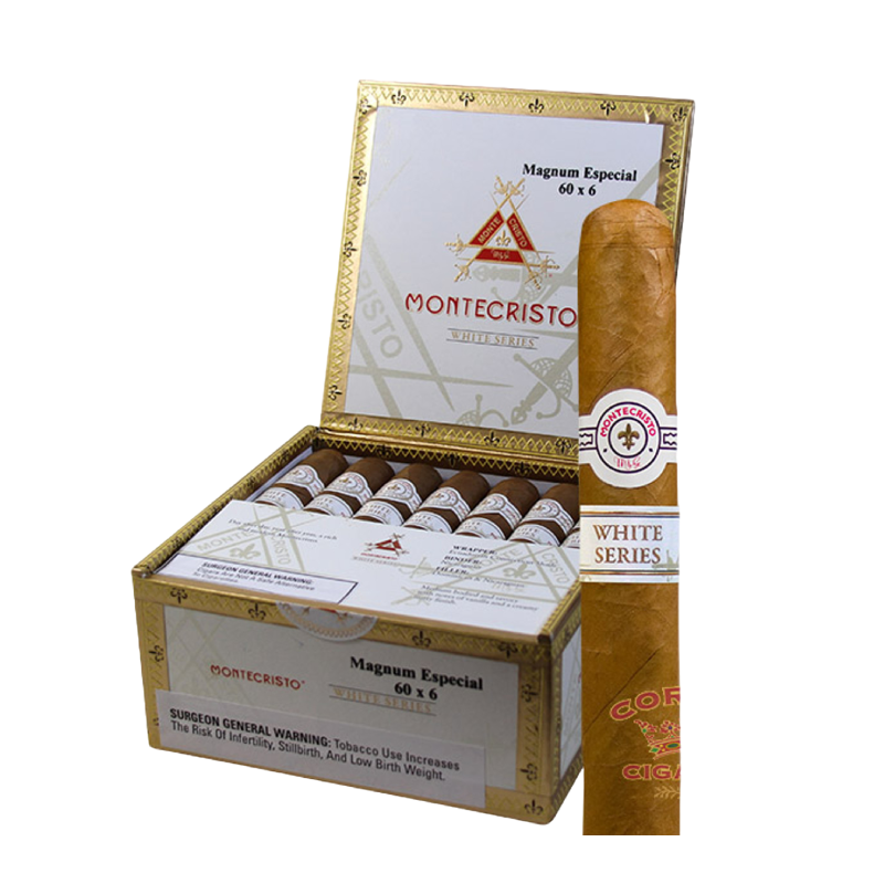 MONTECRISTO WHITE MAGNUM ESP 60X6 BX 20