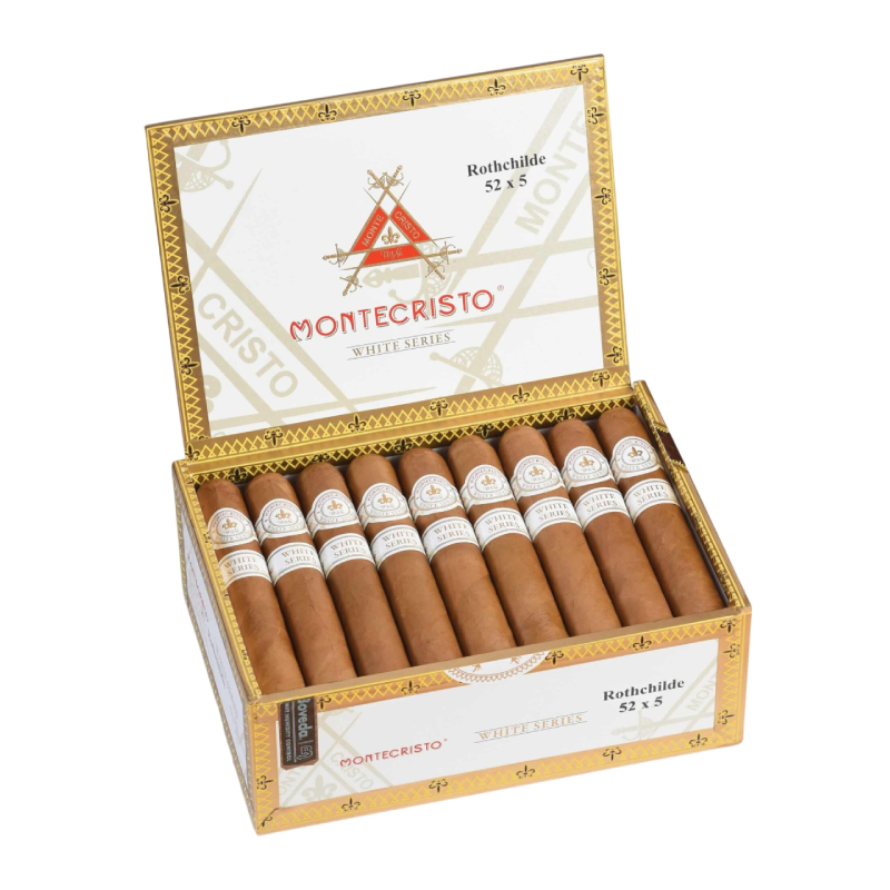 MONTECRISTO WHITE ROTHCHILDE 52X5 BX 10