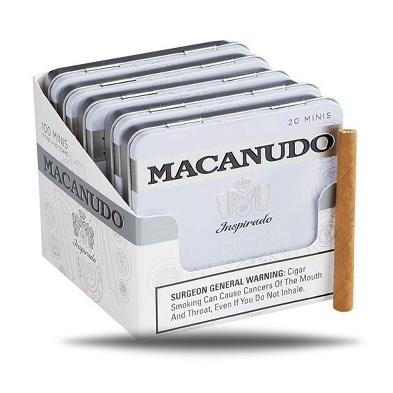 MACANUDO INSPIRADO MINIS WHITE 5 TIN OF 20