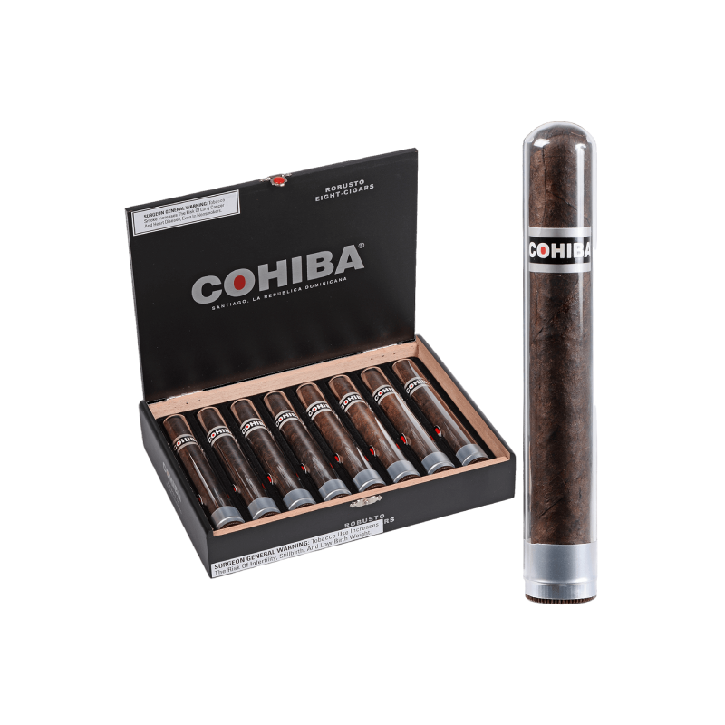 COHIBA BLACK ROBUSTO CRYSTAL 8CTC