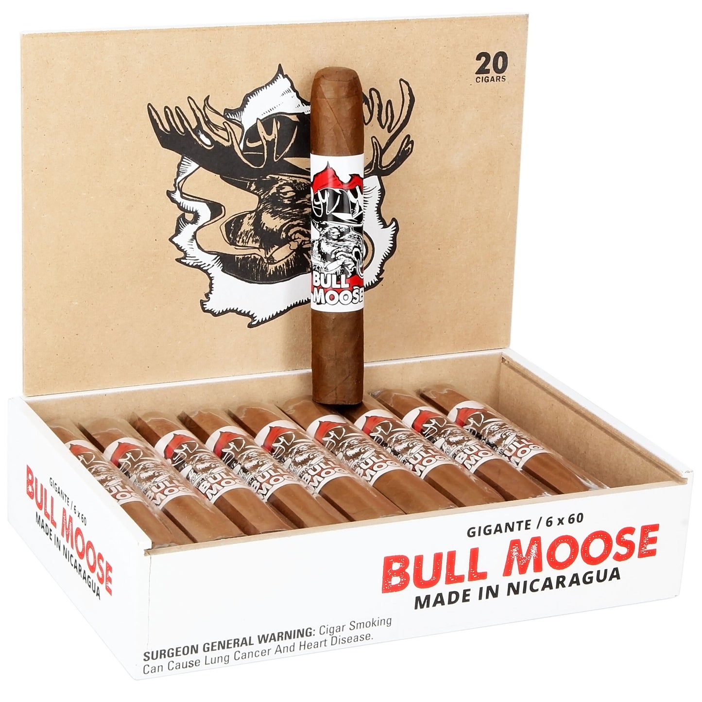 MOOSE BULL GIGANTE 6X60S BX OF 20