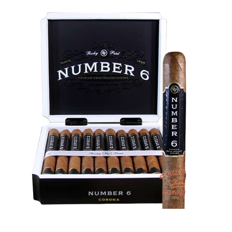 ROCKY PATEL NUMBER 6 CORONA 6 X 44 BX OF 20