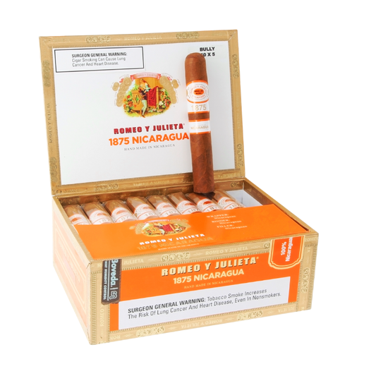 ROMEO Y JULIETA 1875 NICARAGUA BULLY 50X5 BX 25