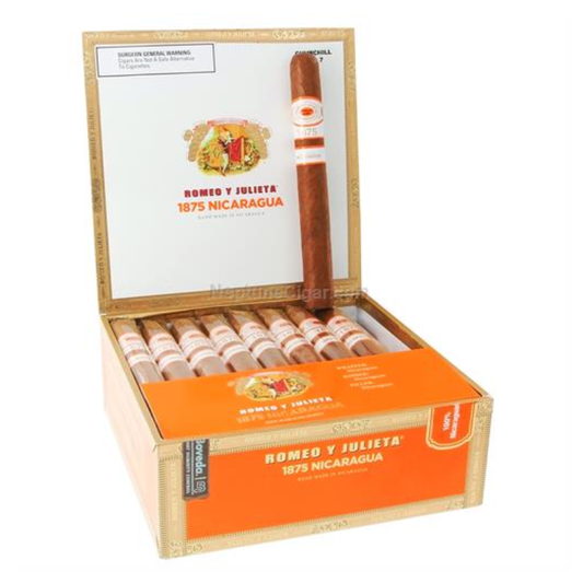 ROMEO Y JULIETA 1875 NICARAGUA CHURCHILL 52X7 BX 2