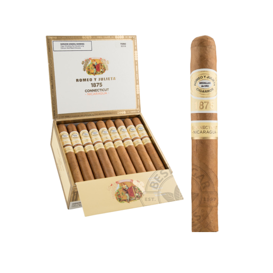 ROMEO Y JULIETA 1875 NICARAGUA TORO 50X6 BX 25