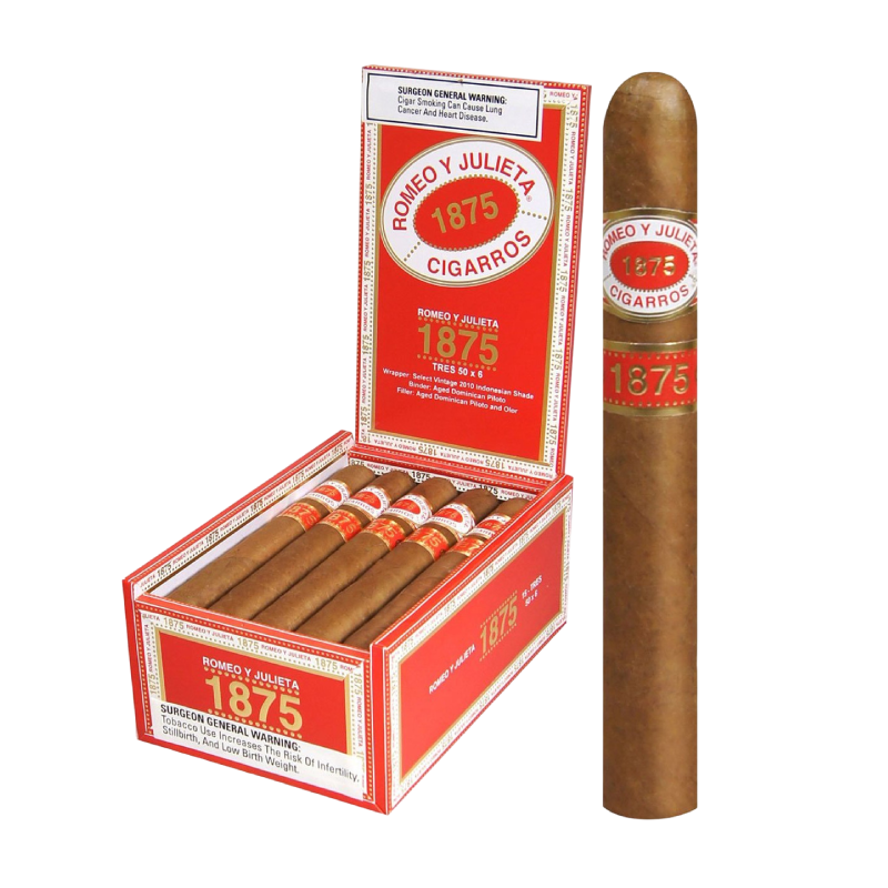 ROMEO Y JULIETA 1875 TRES 50X6 15 CIGARS