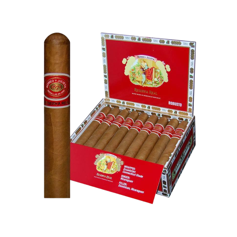 ROMEO Y JULIETA RESERVA  REAL ROBUSTO BOX OF 25