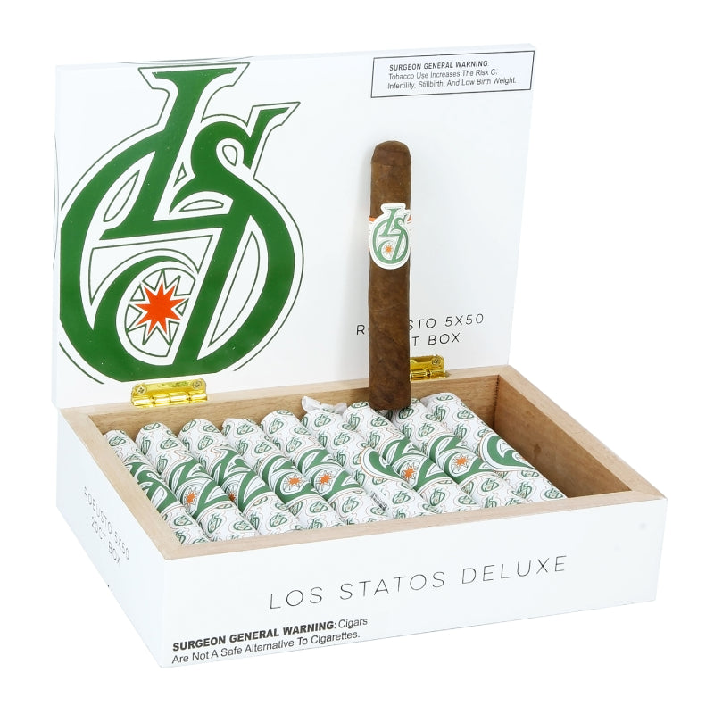 LOS STATOS DELUXE FULL TIME ROBUSTO BOX OF 20 5X50