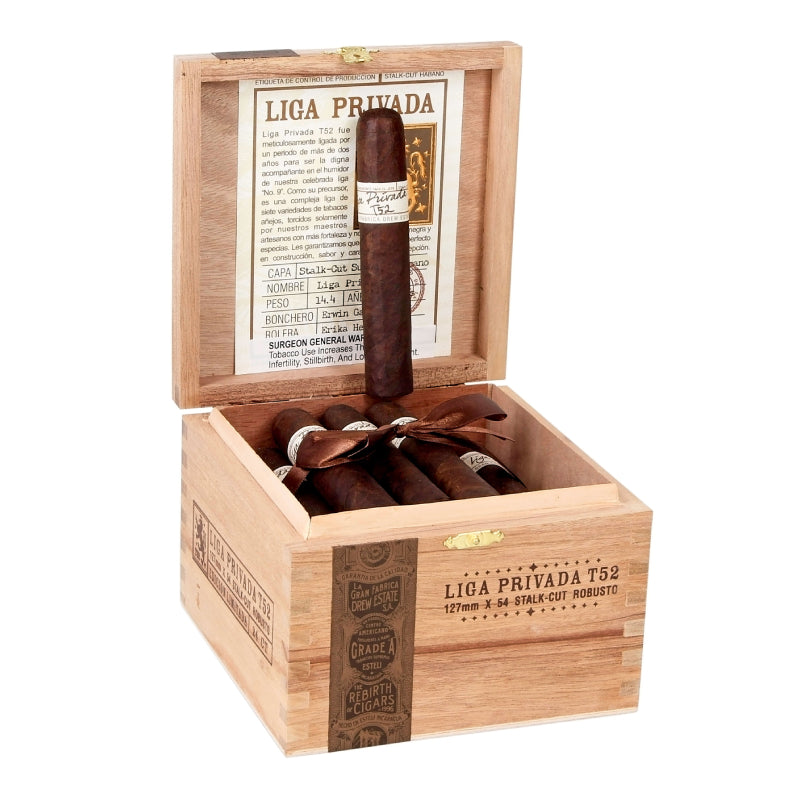 LIGA PRIVADA T52 ROBUSTO BOX OF 24 STALK-CUT 127MM