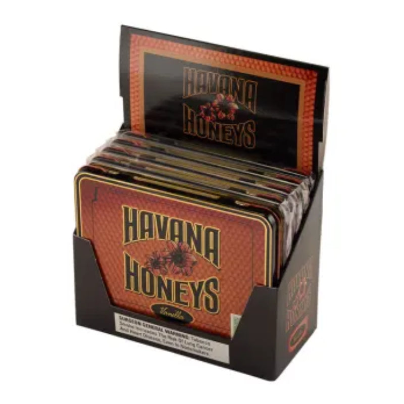 HAVANA HONEYS VANILLA CIGARILLOS 5/10 TINS, 30 UN/