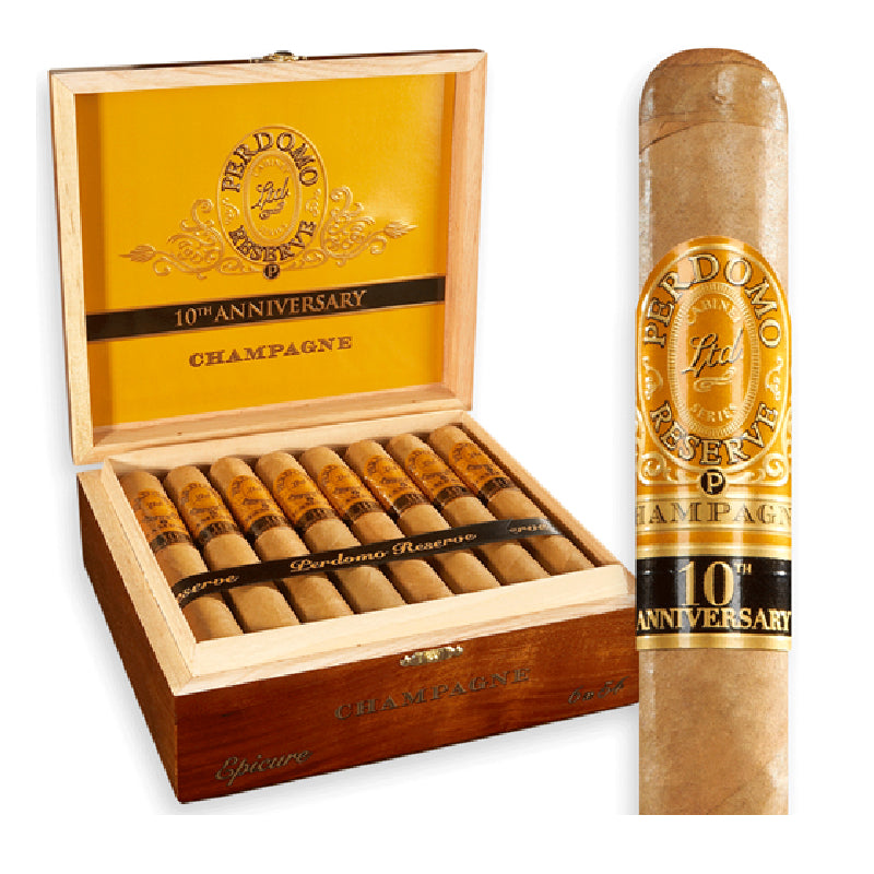 PERDOMO RESERVE EPICURE 10TH ANNIVERSARY CHAMPAGNE 25CT