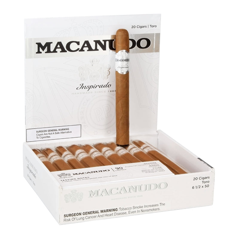 MACANUDO INSPIRADO WHITE TORO 6 1/2 X50 20CT