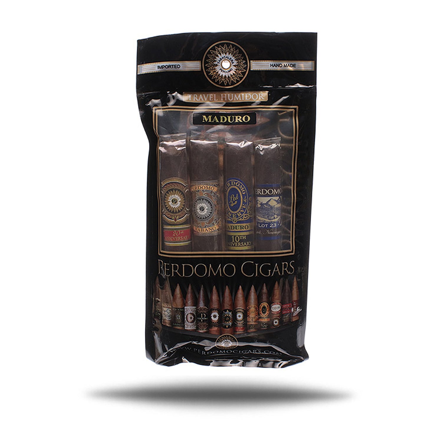 PERDOMO HUMIDIFIED BAG ASSORTMENT 4PK MADURO