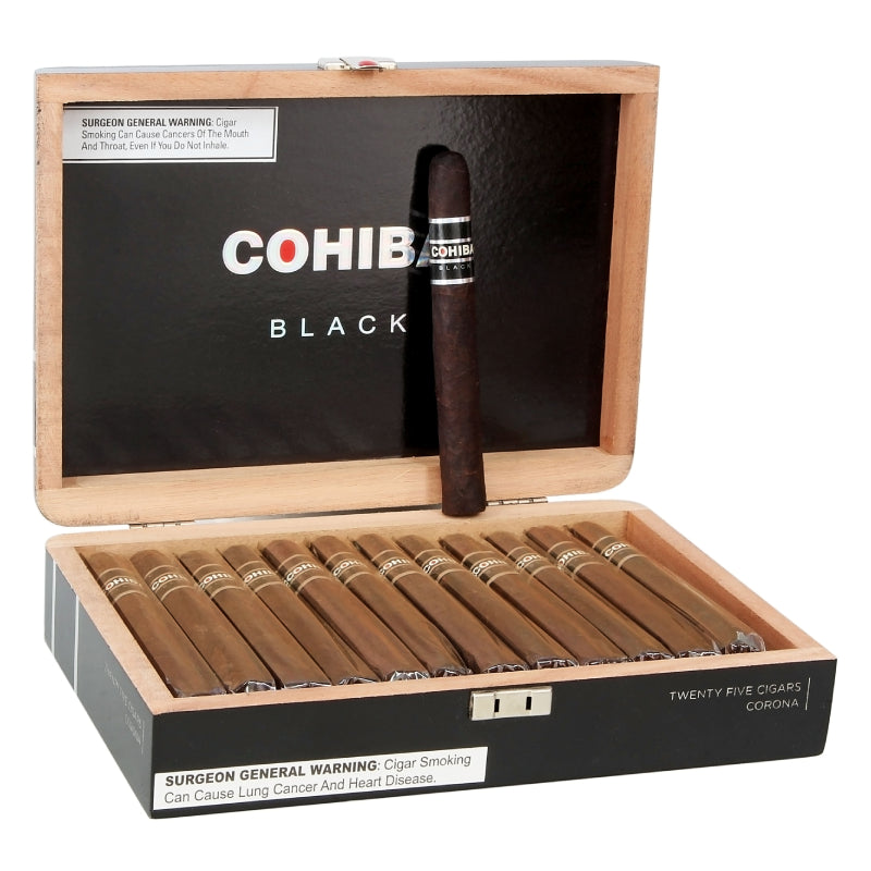 COHIBA  BLACK  CORONA BOX OF 25