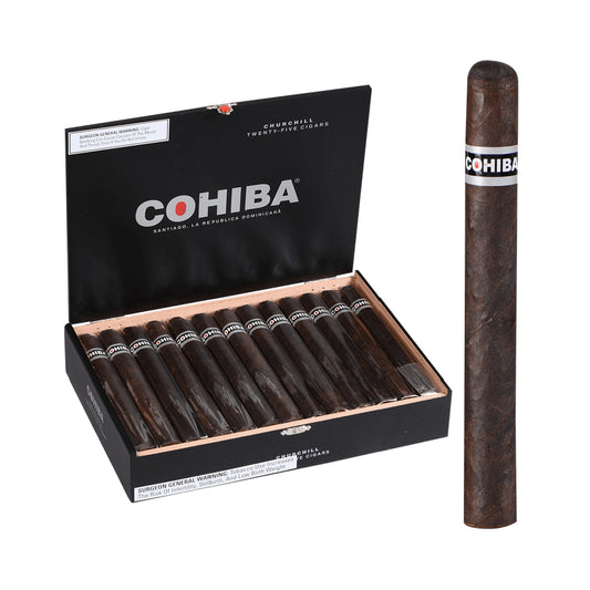 COHIBA BLACK  CHURCHILL 25CT