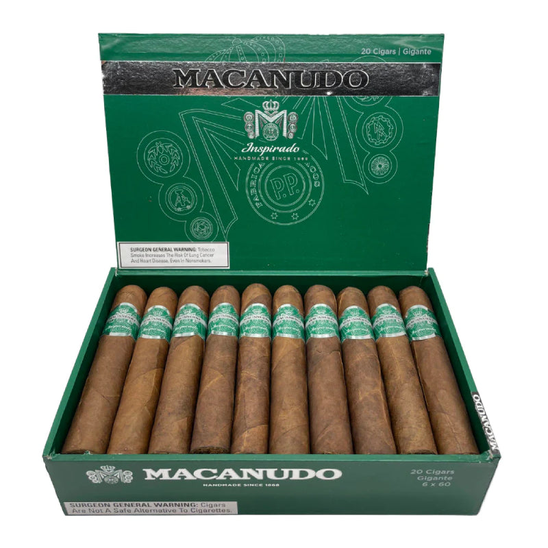 MACANUDO INSPIRADO GREEN GIGANTE (6*60) BOX OF 20